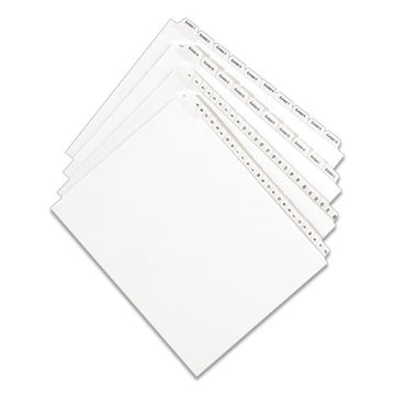 Avery® Preprinted Legal Exhibit Side Tab Index Dividers, Allstate Style, 10-tab, 19, 11 X 8.5, White, 25-pack freeshipping - TVN Wholesale